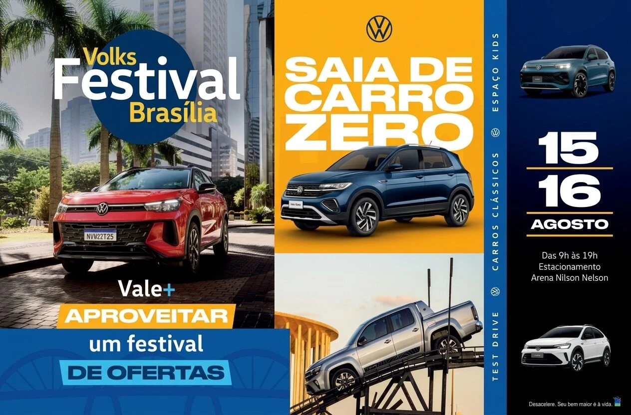 Volks Festival Brasília 2026: carros, ofertas e diversão